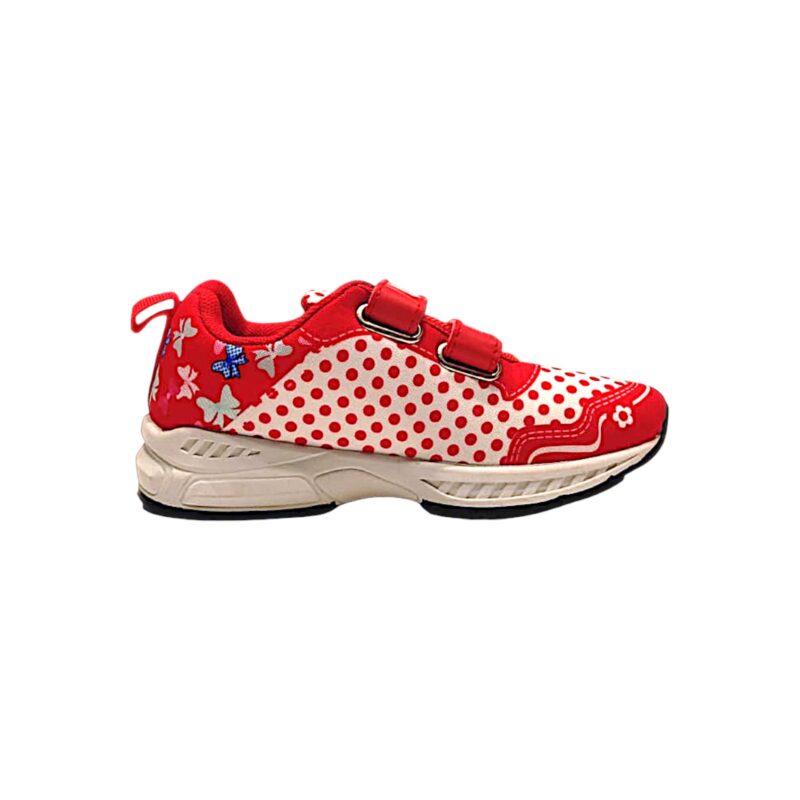 Scarpa ginnica sneaker rossa per bambina Minnie con doppio strappo e luci – Easy Shoes 2 Scarpa ginnica sneaker rossa per bambina Minnie con doppio strappo e luci – Easy Shoes - immagine 2