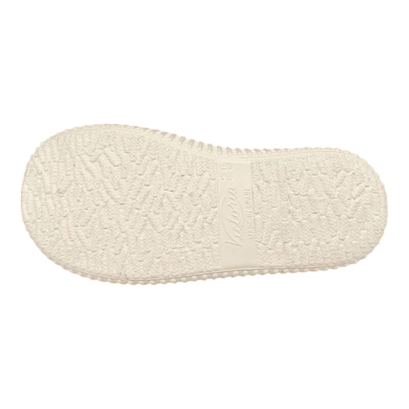 Scarpa ballerina in cotone azzurro nube per bambina con chiusura a strappo – Victoria 5 Scarpa in cotone azzurro nube modello ballerina per bambina con chiusura a strappo – Victoria