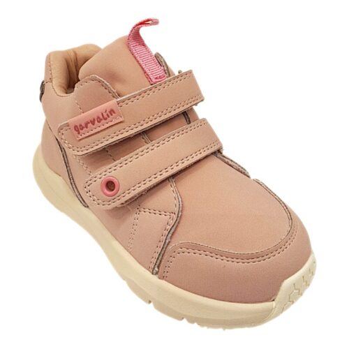 Scarpa in grvtex per bambina rosa antico con doppio strappo – GARVALÍN