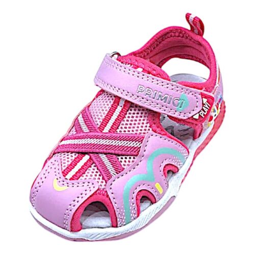 Scarpa per bambina ragnetto fuxia, rosa e bianco con cavallino – primi passi - Primigi
