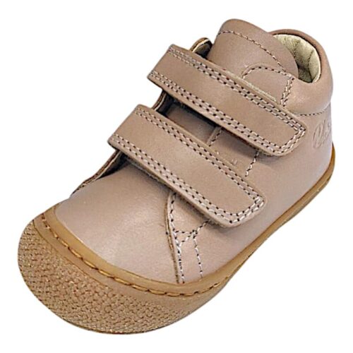 Scarpa primi passi unisex Cocoon bone honey taupe con strappi – Naturino
