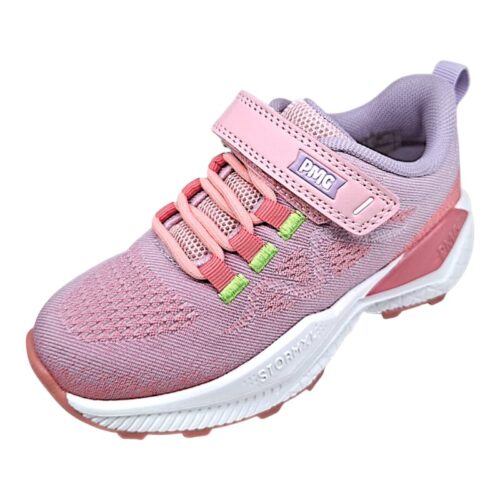 Scarpa sneaker sportiva rosa-ametista per bambina con strappo e lacci elastici – Primigi