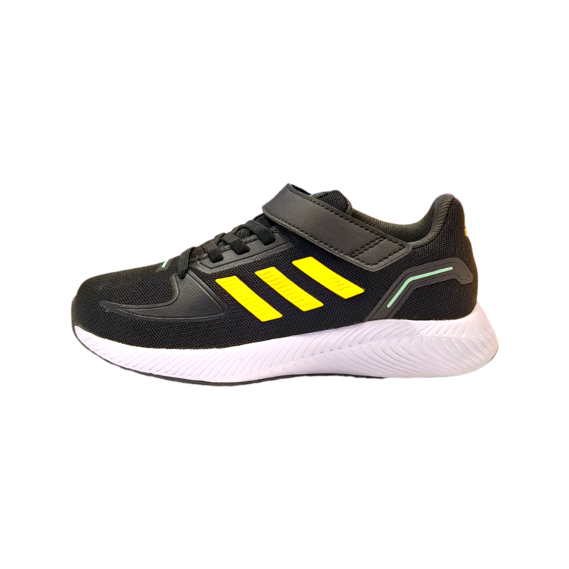 Scarpa sneakers sportiva runfalcon 2.0 elk nera con strappo e lacci - Adidas