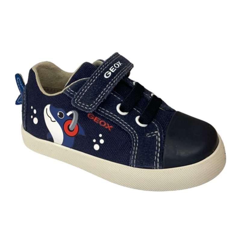 Scarpa sportiva sneakers bambino kilwi tela colore navy - Geox
