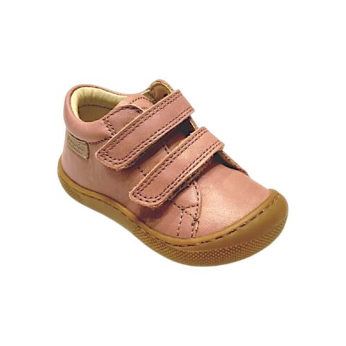 Scarpe sneakers barefoot primi passi honey rosa per bambina con doppio strappo - Naturino