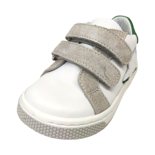 Scarpe sneakers in vitello biancoverde gomma - Rossano