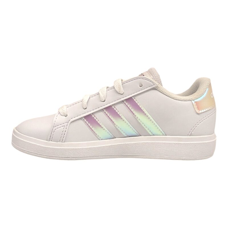 Scarpe sneakers sportive con strappi syn-leather white-iridescent-white - Adidas