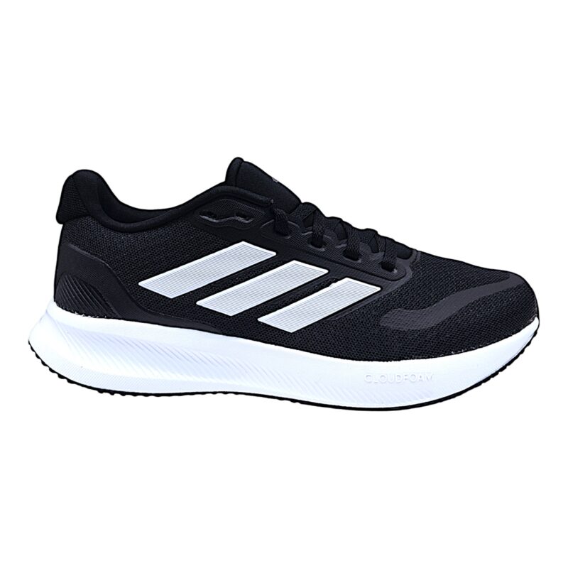 Scarpe sneakers sportive per bambina runfalcon 2.0 elk nere con strappo e lacci - Adidas