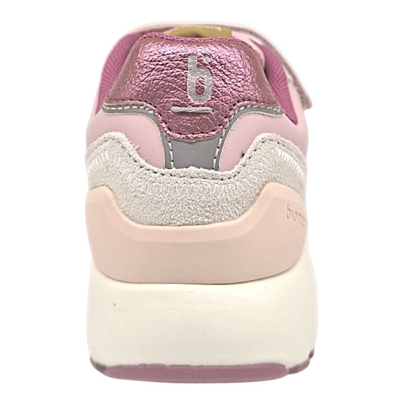Scarpe sportive rosa per bambina con strappo, lacci elastici e B laterale fucsia - Biomecanics 4 Scarpe sportive rosa per bambina con strappo, lacci elastici e B laterale fucsia - Biomecanics