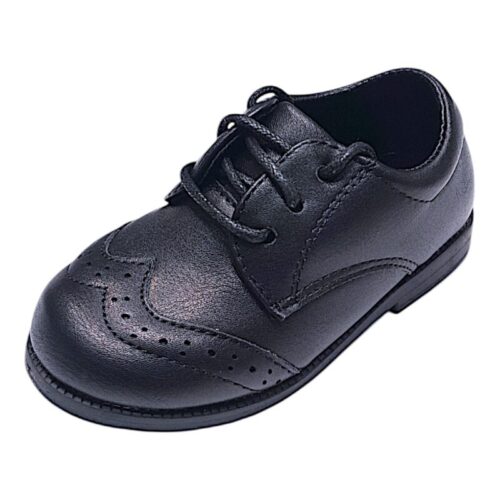 Scarpetta baby nera primi passi con lacci elastici – BACIO & BACIO