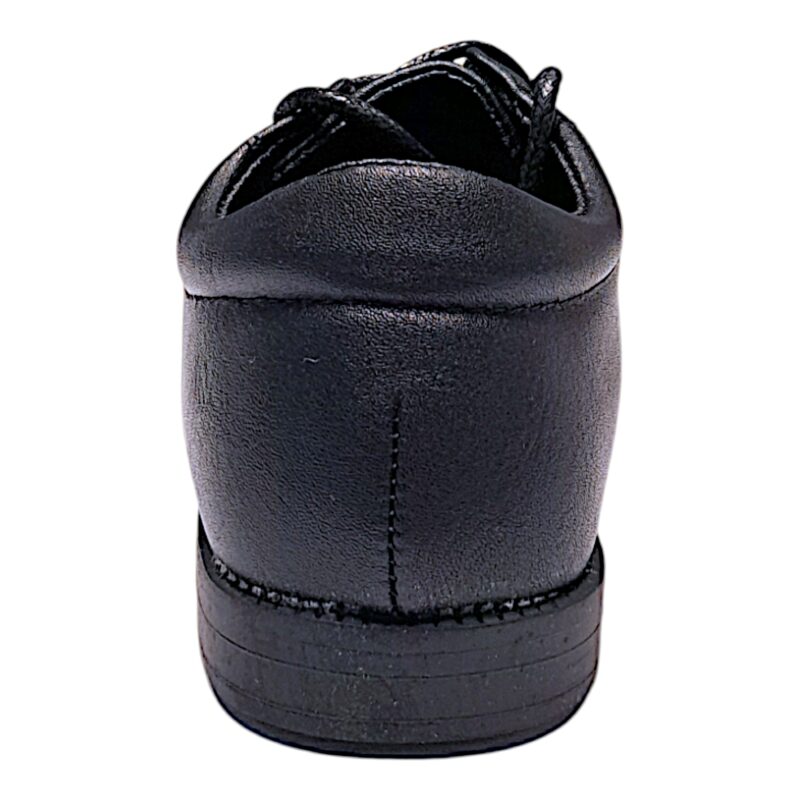 Scarpetta baby nera primi passi con lacci elastici – BACIO & BACIO