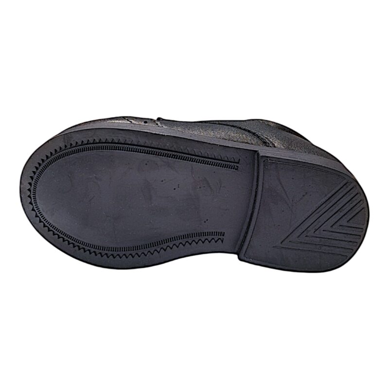 Scarpetta baby nera primi passi con lacci elastici – BACIO & BACIO