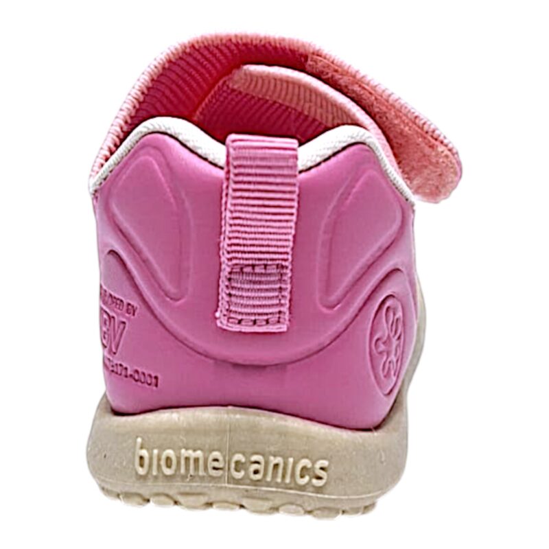 Scarpetta basic baby rosa retata con fascia a strappo – Biomecanics