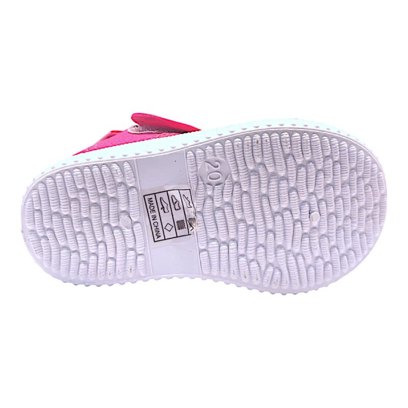 Scarpetta da casa per bambina in tessuto fucsia con gattino glitter e strappo – Giardino d'Oro 5 Scarpetta casa per bambina in tessuto fuxia con gattino glitter e strappo – Giardino d'Oro