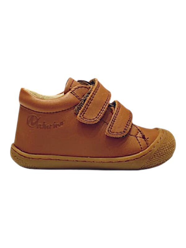 Scarpe, sneakers cocoon honey primi passi unisex in pelle color cuoio con doppio strappo - Naturino 2 Scarpine, sneakers Cocoon Honey primi passi unisex in pelle color cuoio con doppio strappo - Naturino