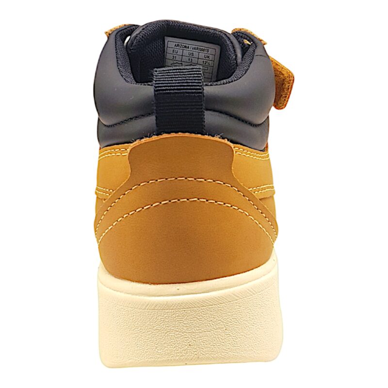 Scarponcino Arizona camel in similpelle per bambino con strappo e lacci elastici - Levi's 4 Scarponcino Arizona camel in similpelle per bambino con strappo e lacci elastici - Levi's
