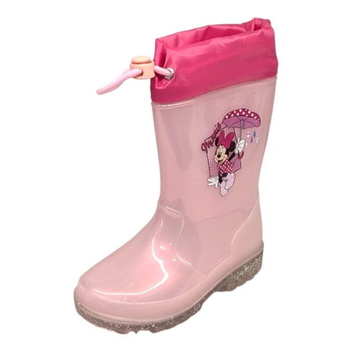 Silver stivale anti pioggia per bambina e stampa laterale minnie pink Disney - Silver
