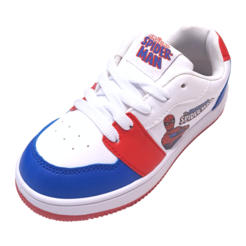 Sneaker Spiderman con lacci bianca, blu e rossa - Cerdà