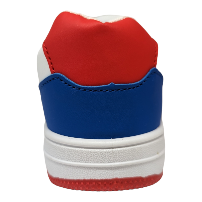 Sneaker Spiderman con lacci bianca, blu e rossa - Cerdà