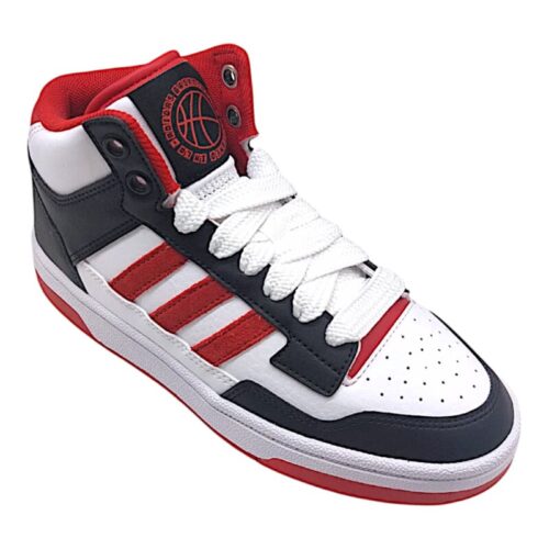 Sneaker alta scamosciata con lacci black-red-white (loiacono) - Adidas
