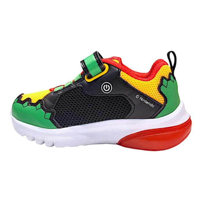 Sneaker bambino-ragazzo ciberdron boser (super mario) mesh+geobuck verde-rosso- Geox