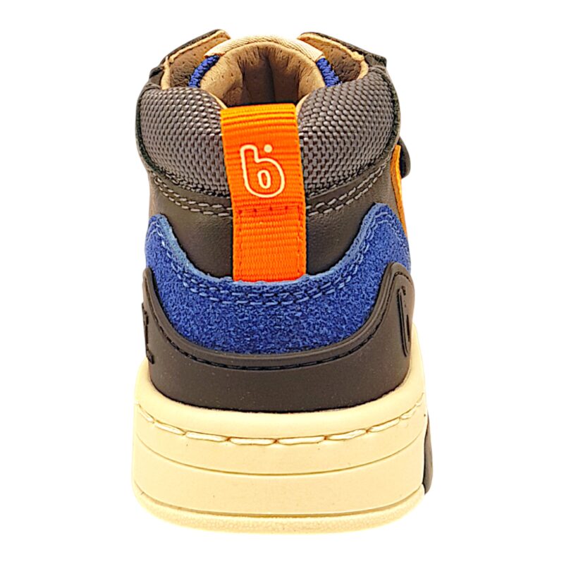 Sneaker ginnica alta black-grey-orange con strappo e lacci elastici – Biomecanics