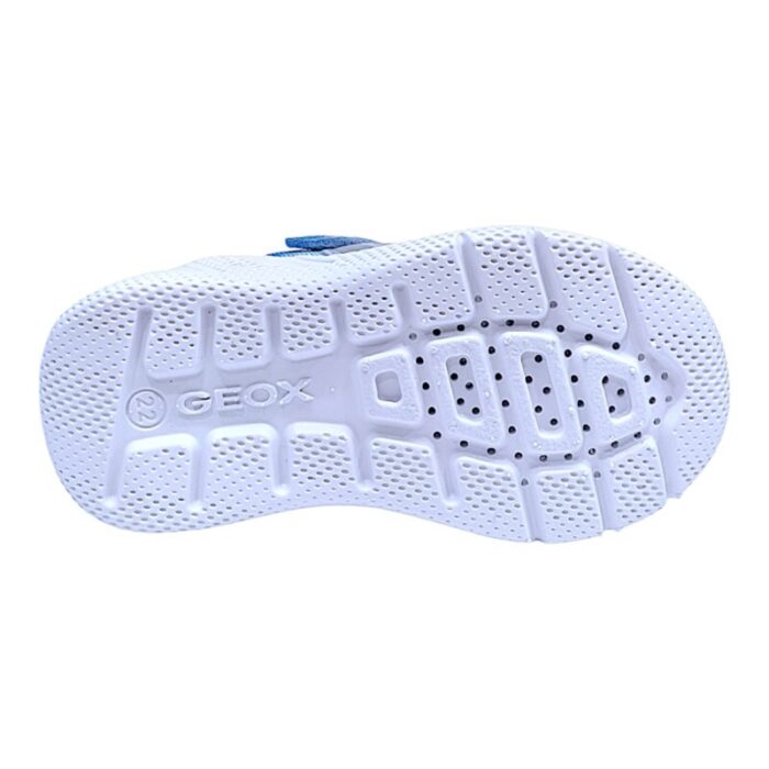 Sneaker ginnica bambina primi passi con strappo e lacci elastici sky-multicolor - Geox