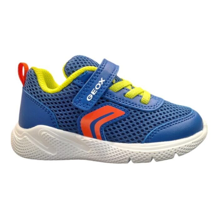 Sneaker ginnica bambino primi passi con strappo e lacci elastici royal-red - Geox