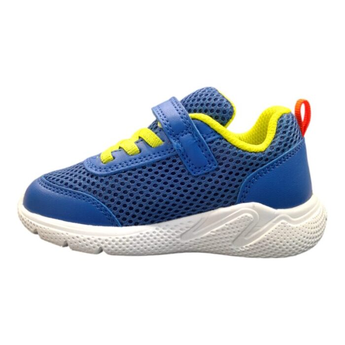 Sneaker ginnica bambino primi passi con strappo e lacci elastici royal-red - Geox