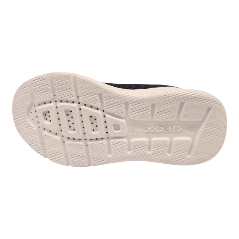 Sneaker ginnica retata blu per ragazzo con strappo e lacci elastici - Geox 5 Sneaker ginnica retata blu per ragazzo con strappo e lacci elastici - Geox