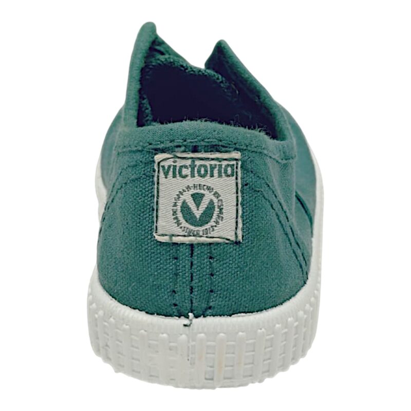 Sneaker in cotone verde lago per bambina e bambino con fascia elastica senza lacci – Victoria 4 Sneaker in cotone verde lago per bambina e bambino con fascia elastica senza lacci – Victoria