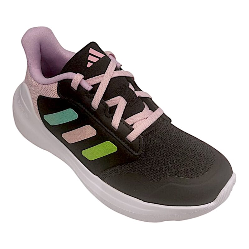 Sneaker per bambina con strappo e lacci elastici black-min-cl.pink (loiacono) - Adidas