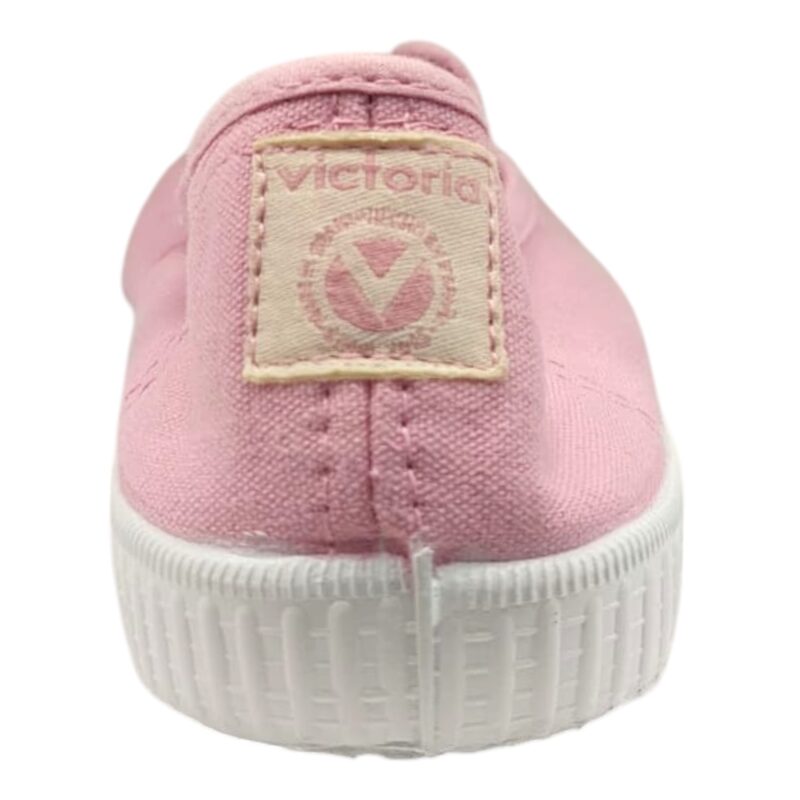 Sneaker per bambina in cotone rosa petalo senza lacci con fascia elastica – Victoria 4 Sneaker per bambina in cotone rosa petalo senza lacci con fascia elastica – Victoria