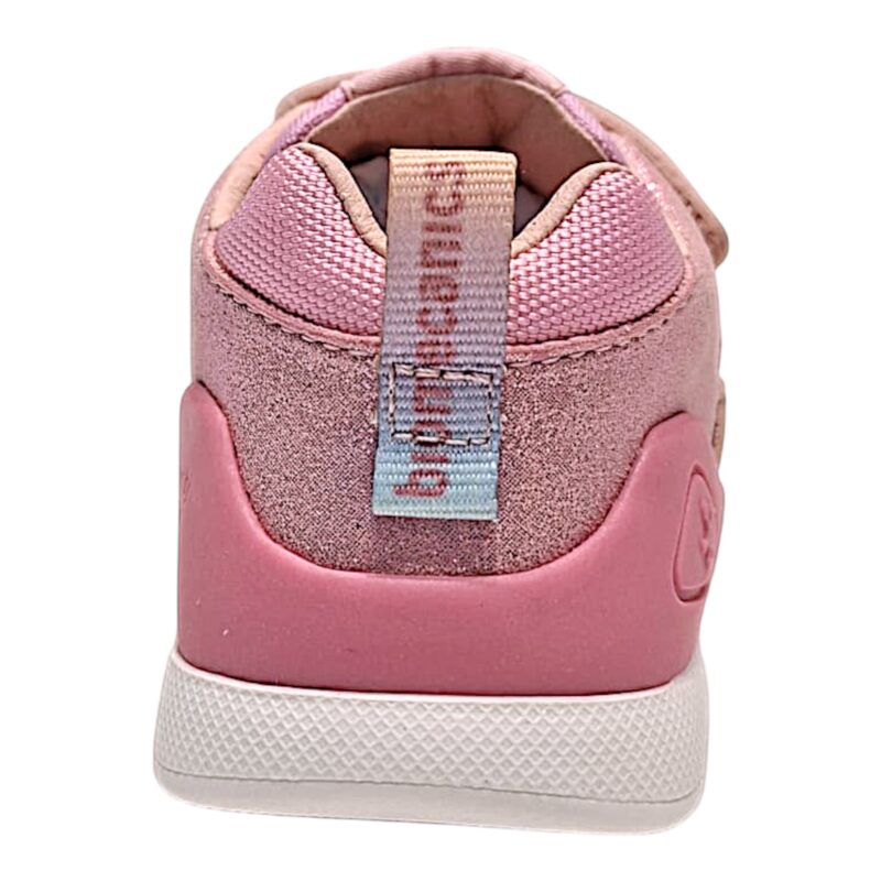Sneaker per bambina primi passi in tessuto rosa-rosa glitter con doppio strappo – Biomecanics 4 Sneaker per bambina primi passi in tessuto rosa-rosa glitter con doppio strappo – Biomecanics