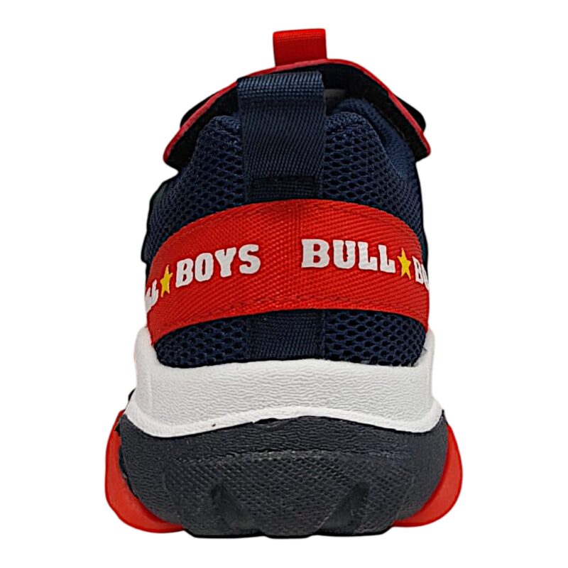 Sneaker per bambino retata t-rex blu-rosso-nero con luci – Bull Boys