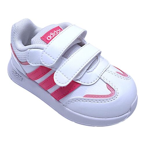 Sneaker primi passi bambina con strappi white-magenta-blisspink (loiacono) - Adidas
