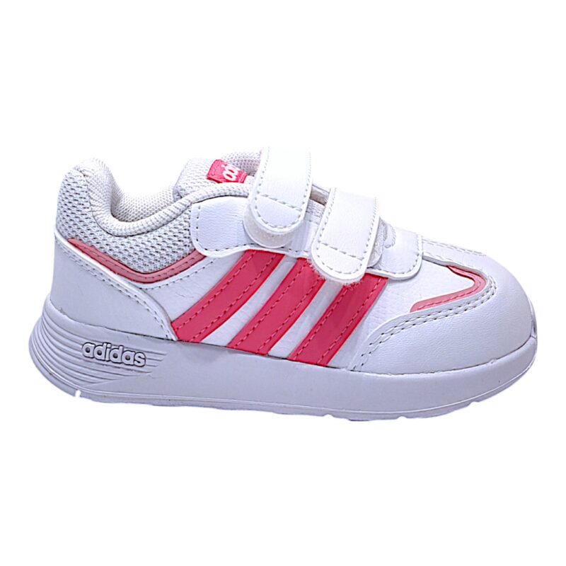 Sneaker primi passi bambina con strappi white-magenta-blisspink (loiacono) - Adidas