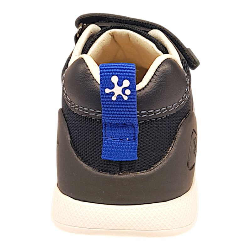 Sneaker primi passi blu oceano con strappo e lacci elastici – Biomecanics