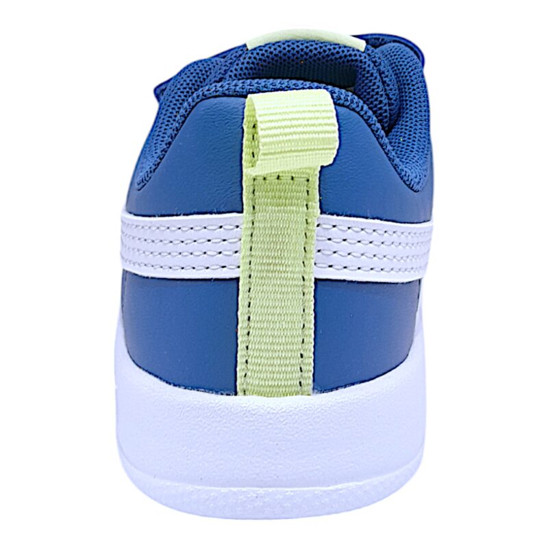 Sneaker primi passi in similpelle blu-bianca per bambino con doppio strappo - Puma 4 Sneaker primi passi in similpelle blu-bianca per bambino con doppio strappo - Puma