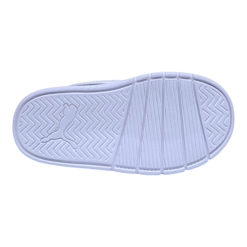 Sneaker primi passi in similpelle blu-bianca per bambino con doppio strappo - Puma 5 Sneaker primi passi in similpelle blu-bianca per bambino con doppio strappo - Puma