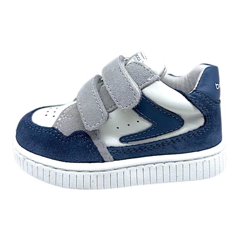 Sneaker primi passi jeans-bianco-blu per bambino con doppio strappo – Balducci 3 Sneaker primi passi jeans-bianco-blu per bambino con doppio strappo – Balducci