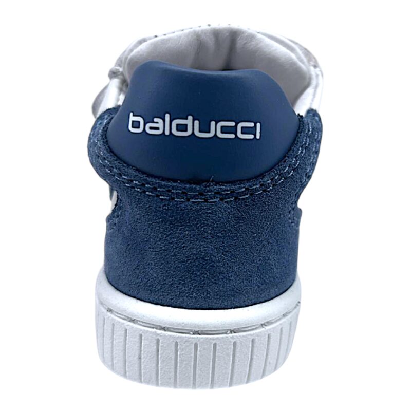 Sneaker primi passi jeans-bianco-blu per bambino con doppio strappo – Balducci 4 Sneaker primi passi jeans-bianco-blu per bambino con doppio strappo – Balducci