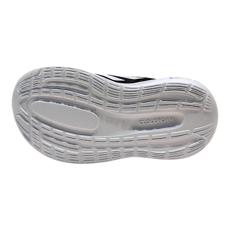 Sneaker primi passi retata nera-bianca per bambina e bambino con strappo e lacci elastici – Adidas 5 Sneaker primi passi retata nera-bianca per bambina e bambino con strappo e lacci elastici – Adidas