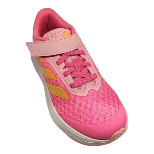 Sneaker retata dark pink-tangerine-light pink con velcro e lacci elastici – Adidas