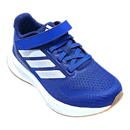 Sneaker retata royal blue-white-dark blue con velcro e lacci elastici – Adidas