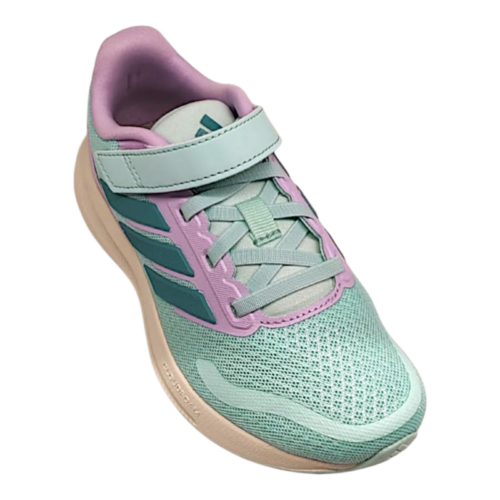 Sneaker retata teal-mint-lavender con velcro e lacci elastici – Adidas