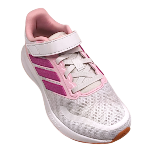 Sneaker retata white-light pink-dark pink con velcro e lacci elastici – Adidas