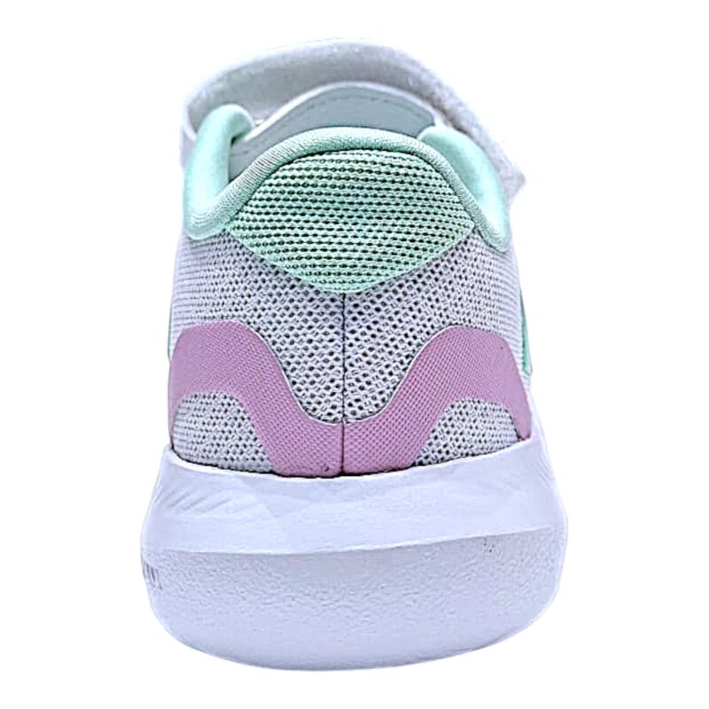 Sneaker retata white-lime-pink-teal con velcro e lacci elastici – Adidas
