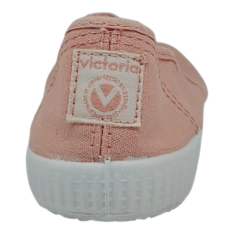 Sneaker in cotone rosa cipria "Balletto Classico" per bambina senza lacci con fascia elastica – Victoria 4 Sneaker rosa per bambina in cotone balletto classico senza lacci con fascia elastica – Victoria