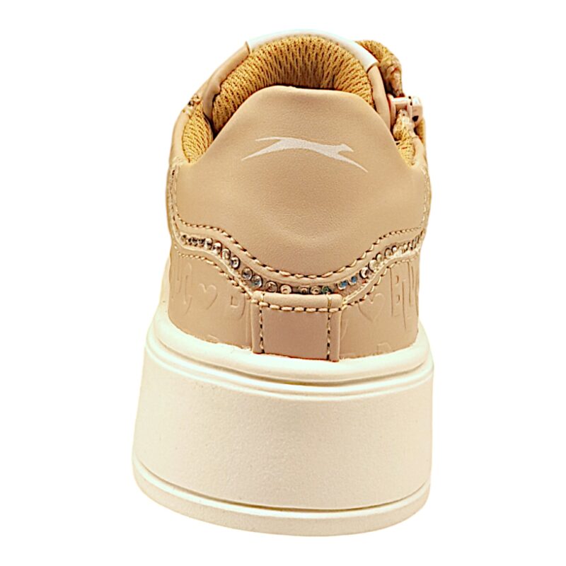 Sneaker sportiva Kiabi rosa-bianco con lacci e zip laterale - Balducci